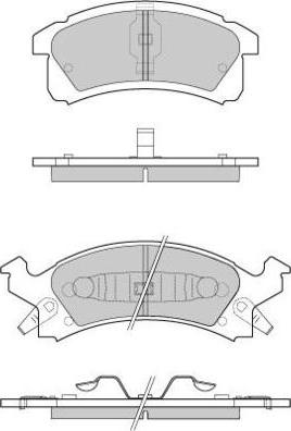 E.T.F. 12-0779 - Тормозные колодки, дисковые, комплект autosila-amz.com