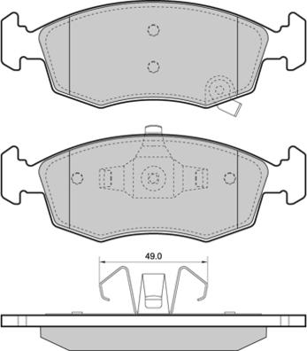 Starline BD S557P - Тормозные колодки, дисковые, комплект autosila-amz.com