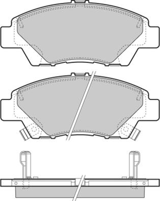 DJ Parts BP2139 - Тормозные колодки, дисковые, комплект autosila-amz.com