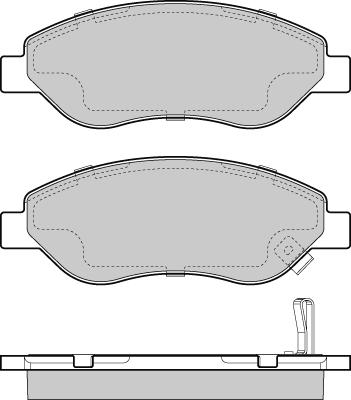 E.T.F. 12-1407 - Тормозные колодки, дисковые, комплект autosila-amz.com