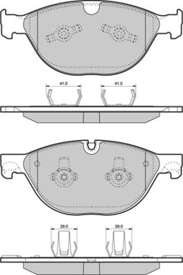 E.T.F. 12-1483 - Тормозные колодки, дисковые, комплект autosila-amz.com