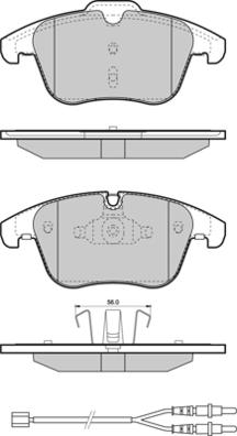 E.T.F. 12-1487 - Тормозные колодки, дисковые, комплект autosila-amz.com