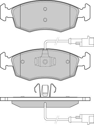 E.T.F. 12-1433 - Тормозные колодки, дисковые, комплект autosila-amz.com