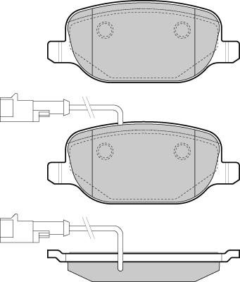 LPR 05P855A - Тормозные колодки, дисковые, комплект autosila-amz.com