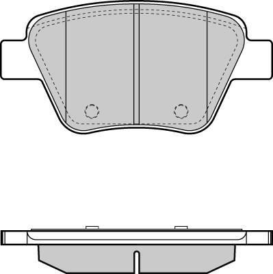 E.T.F. 12-1429 - Тормозные колодки, дисковые, комплект autosila-amz.com