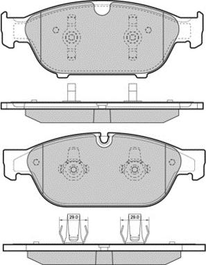 E.T.F. 12-1476 - Тормозные колодки, дисковые, комплект autosila-amz.com