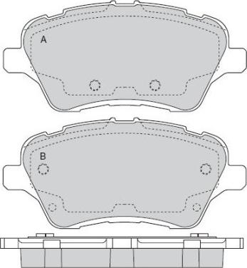 Sangsin Brake SP1811 - Тормозные колодки, дисковые, комплект autosila-amz.com