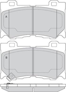 Blitz BB0421P - Тормозные колодки, дисковые, комплект autosila-amz.com