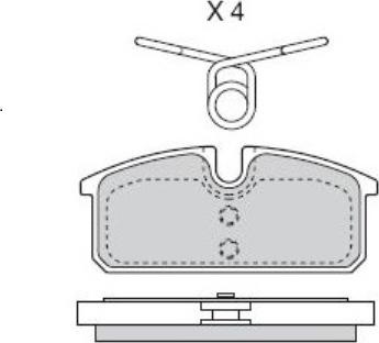 ATE PAD1911 - Тормозные колодки, дисковые, комплект autosila-amz.com