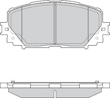 Akebono AN-715KE - Тормозные колодки, дисковые, комплект autosila-amz.com