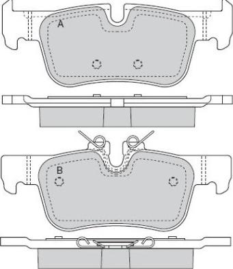 EUROREPAR A411000368 - Тормозные колодки, дисковые, комплект autosila-amz.com