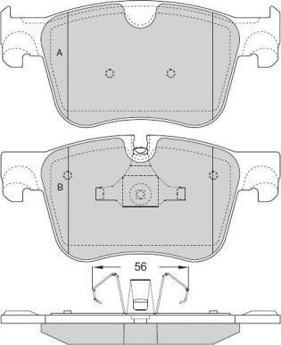 Valeo 302464 - Тормозные колодки, дисковые, комплект autosila-amz.com