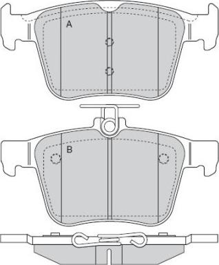 E.T.F. 12-1517 - Тормозные колодки, дисковые, комплект autosila-amz.com