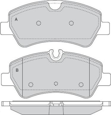 Blitz BB0525 - Тормозные колодки, дисковые, комплект autosila-amz.com