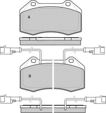 E.T.F. 12-1576 - Тормозные колодки, дисковые, комплект autosila-amz.com