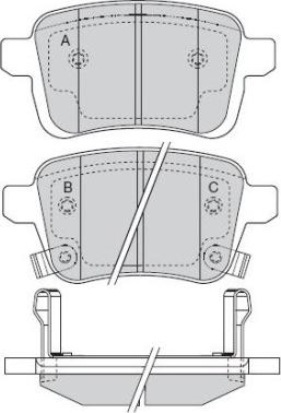 E.T.F. 12-1572 - Тормозные колодки, дисковые, комплект autosila-amz.com