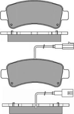 E.T.F. 12-1660 - Тормозные колодки, дисковые, комплект autosila-amz.com