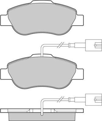 Roulunds Braking FO 856781 - Тормозные колодки, дисковые, комплект autosila-amz.com