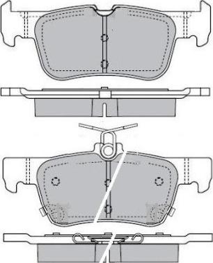 E.T.F. 12-1607 - Тормозные колодки, дисковые, комплект autosila-amz.com