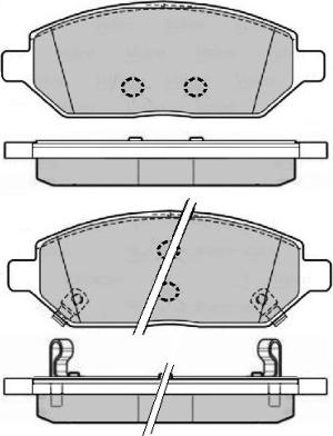 E.T.F. 12-1687 - Тормозные колодки, дисковые, комплект autosila-amz.com