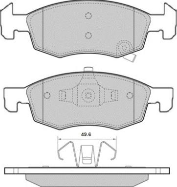 E.T.F. 12-1635 - Тормозные колодки, дисковые, комплект autosila-amz.com