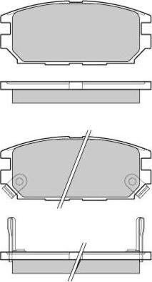 Ashuki C012-05J - Тормозные колодки, дисковые, комплект autosila-amz.com