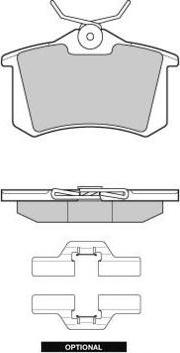 E.T.F. 12-1004 - Тормозные колодки, дисковые, комплект autosila-amz.com