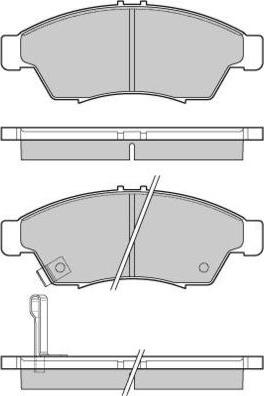 E.T.F. 12-1017 - Тормозные колодки, дисковые, комплект autosila-amz.com