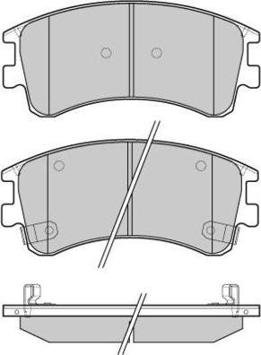 E.T.F. 12-1089 - Тормозные колодки, дисковые, комплект autosila-amz.com