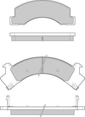 E.T.F. 12-1084 - Тормозные колодки, дисковые, комплект autosila-amz.com