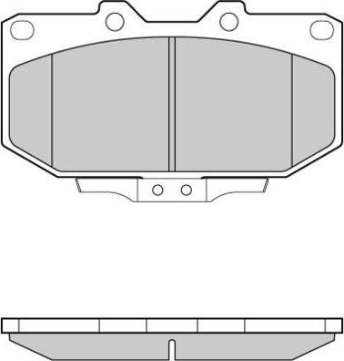 E.T.F. 12-1037 - Тормозные колодки, дисковые, комплект autosila-amz.com