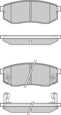 E.T.F. 12-1029 - Тормозные колодки, дисковые, комплект autosila-amz.com