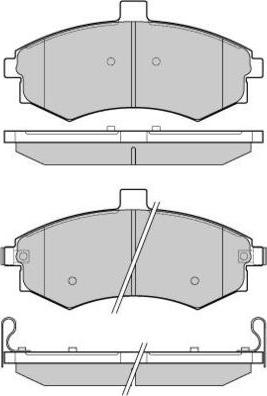 E.T.F. 12-1079 - Тормозные колодки, дисковые, комплект autosila-amz.com