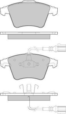 E.T.F. 12-1142 - Тормозные колодки, дисковые, комплект autosila-amz.com