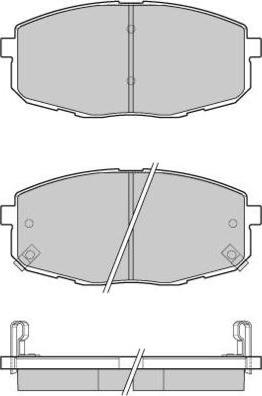 E.T.F. 12-1147 - Тормозные колодки, дисковые, комплект autosila-amz.com