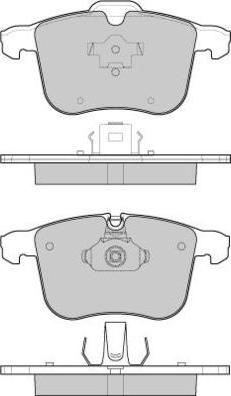 E.T.F. 12-1109 - Тормозные колодки, дисковые, комплект autosila-amz.com