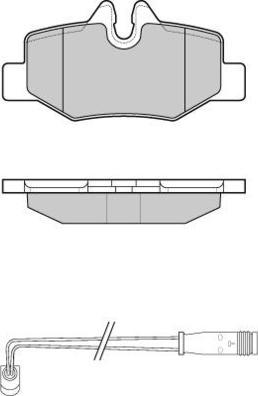 E.T.F. 12-1101 - Тормозные колодки, дисковые, комплект autosila-amz.com