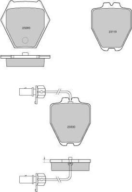 E.T.F. 12-1121 - Тормозные колодки, дисковые, комплект autosila-amz.com