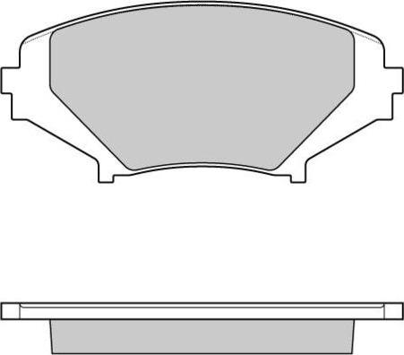 DJ Parts BP1681 - Тормозные колодки, дисковые, комплект autosila-amz.com