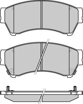 E.T.F. 12-1343 - Тормозные колодки, дисковые, комплект autosila-amz.com