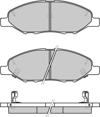 DODA 1070120022 - Тормозные колодки, дисковые, комплект autosila-amz.com