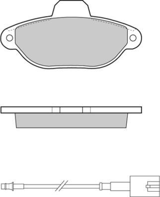 E.T.F. 12-1326 - Тормозные колодки, дисковые, комплект autosila-amz.com