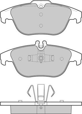 E.T.F. 12-1328 - Тормозные колодки, дисковые, комплект autosila-amz.com