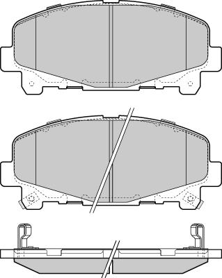 E.T.F. 12-1373 - Тормозные колодки, дисковые, комплект autosila-amz.com