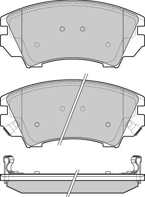 E.T.F. 12-1377 - Тормозные колодки, дисковые, комплект autosila-amz.com