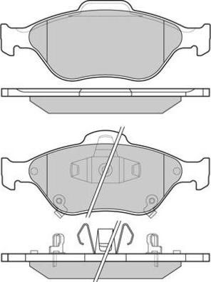 E.T.F. 12-1255 - Тормозные колодки, дисковые, комплект autosila-amz.com