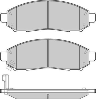 E.T.F. 12-1256 - Тормозные колодки, дисковые, комплект autosila-amz.com