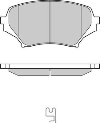 E.T.F. 12-1260 - Тормозные колодки, дисковые, комплект autosila-amz.com