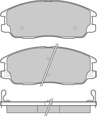 BENDIX 598654 - Тормозные колодки, дисковые, комплект autosila-amz.com