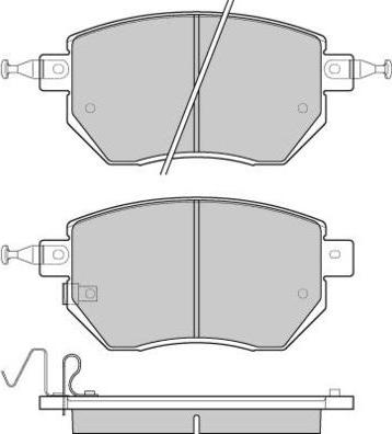 E.T.F. 12-1210 - Тормозные колодки, дисковые, комплект autosila-amz.com